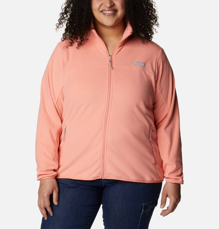 Columbia Ali Peak Full Zip Fleecejakker Dame Korall | Plus Size 57290I